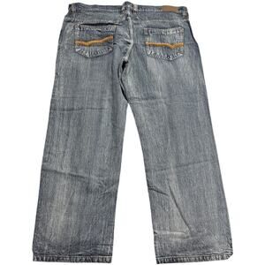 Y2K VTG Halifax Jeans Wide Leg Baggy Skater Hip Hop Mens Size 44 x 32 Light Blue